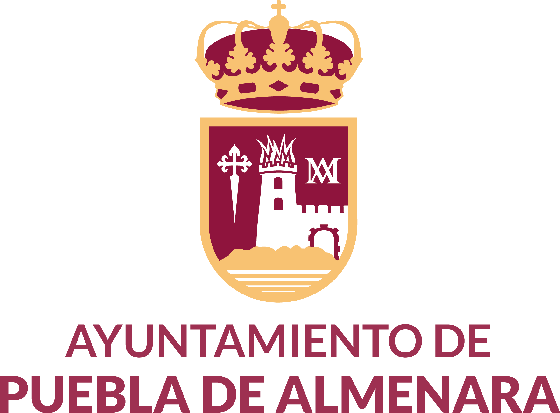 Logotipo vertical a color del Ayuntamiento de Puebla de Almenara